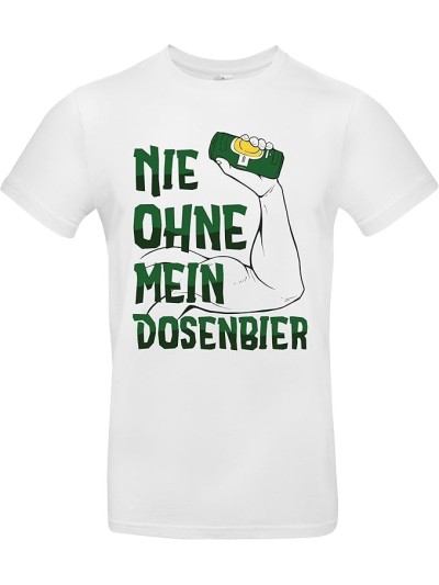 Herren T-Shirt Nie ohne mein Dosenbier | grobejungs.de