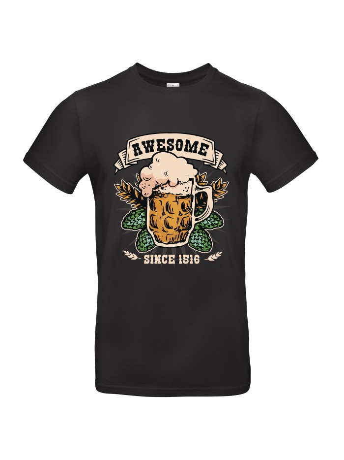 Beer is awesome since 1516 Herren T-Shirt | grobejungs.de