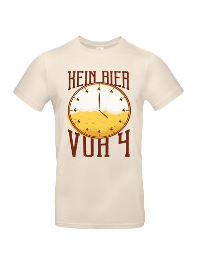 Kein Bier vor Vier Alkohol Herren T-Shirt | grobejungs.de