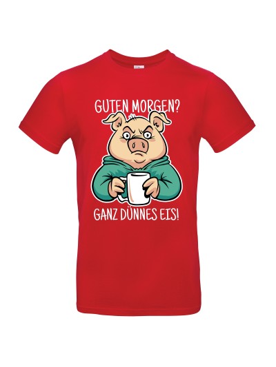 Guten Morgen Dünnes Eis Morgenmuffel T-Shirt | grobejungs.de