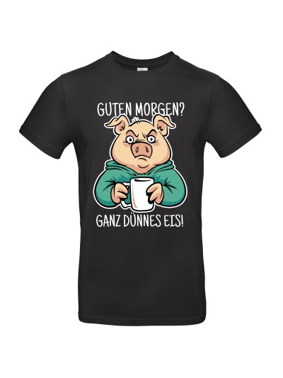 Guten Morgen Dünnes Eis Morgenmuffel T-Shirt | grobejungs.de