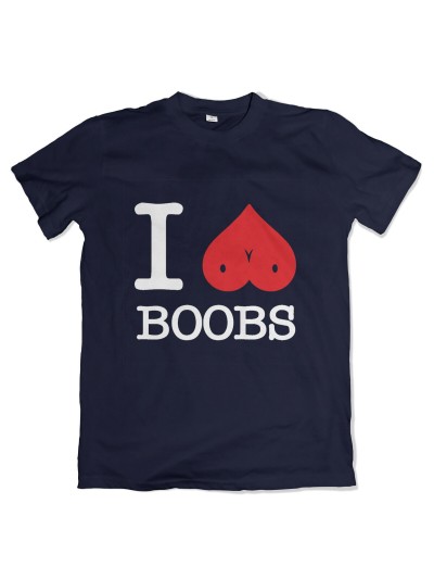 I Love Boobs T-Shirt Funshirt