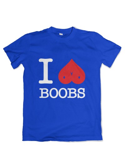 I Love Boobs T-Shirt Funshirt