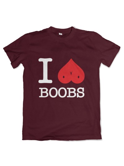 I Love Boobs T-Shirt Funshirt