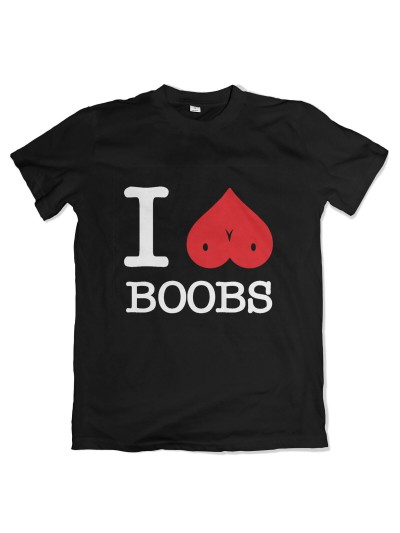 I Love Boobs T-Shirt Funshirt