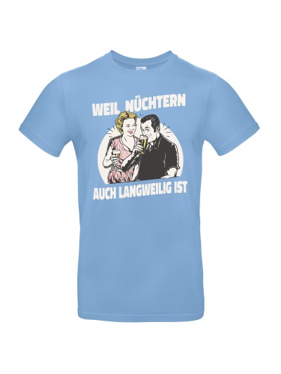 Nüchtern Langweilig Retro Herren T-Shirt | grobejungs.de