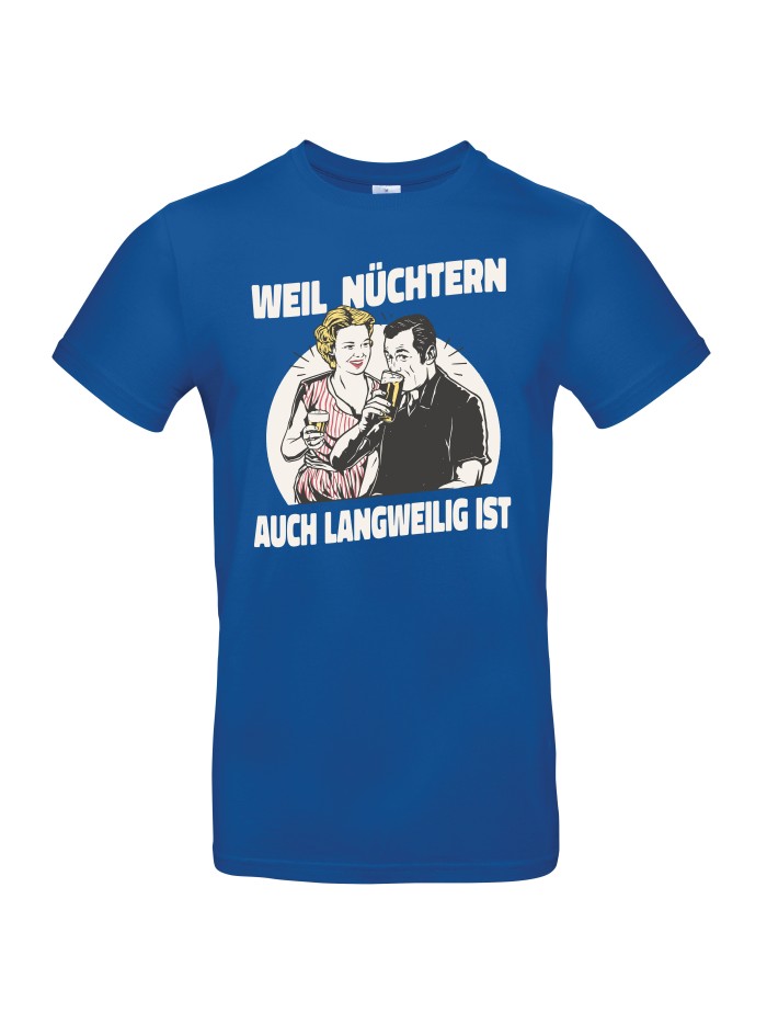 Nüchtern Langweilig Retro Herren T-Shirt | grobejungs.de