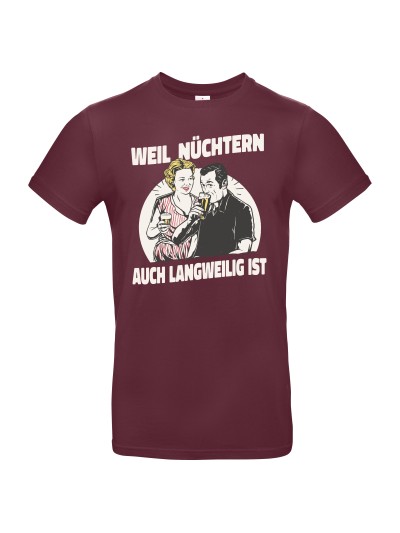 Nüchtern Langweilig Retro Herren T-Shirt | grobejungs.de