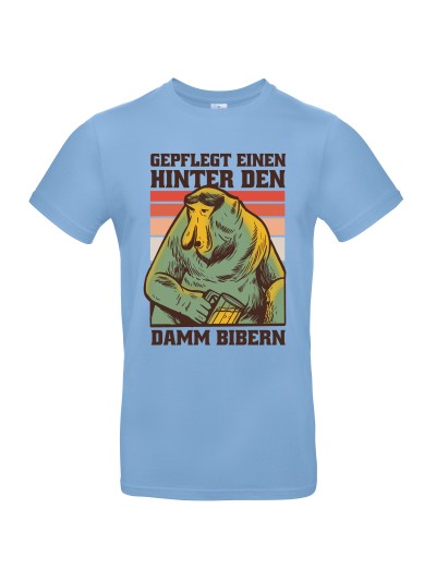 Hinter den Damm bibern Herren T-Shirt | grobejungs.de