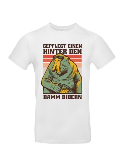 Hinter den Damm bibern Herren T-Shirt | grobejungs.de