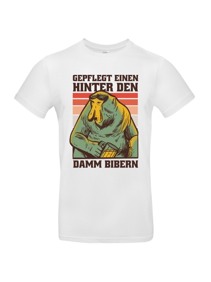 Hinter den Damm bibern Herren T-Shirt | grobejungs.de