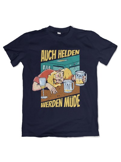 Auch Helden werden müde Kampftrinker T-Shirt | grobejungs.de