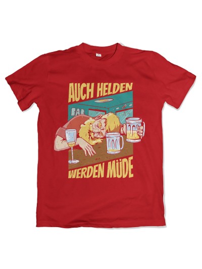 Auch Helden werden müde Kampftrinker T-Shirt | grobejungs.de