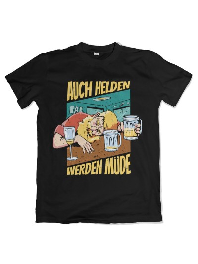 Auch Helden werden müde Kampftrinker T-Shirt | grobejungs.de