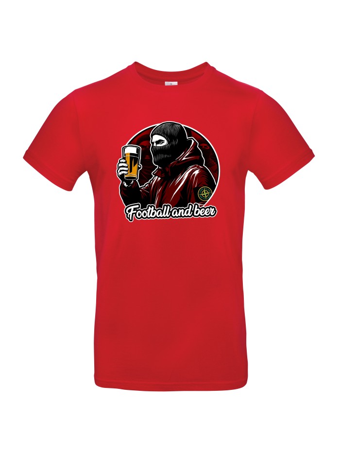 Herren T-Shirt Balaclava Fußball & Bier Ultras | grobejungs.de