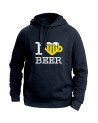 I Love Beer Hoodie Motivhoodie