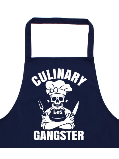 Culinary Gangster Grillschürze mit Totenkopf