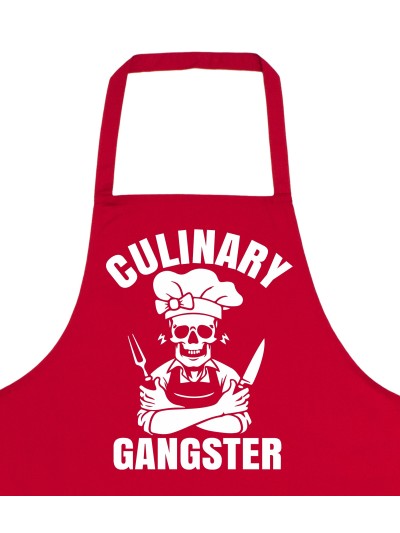 Culinary Gangster Grillschürze mit Totenkopf