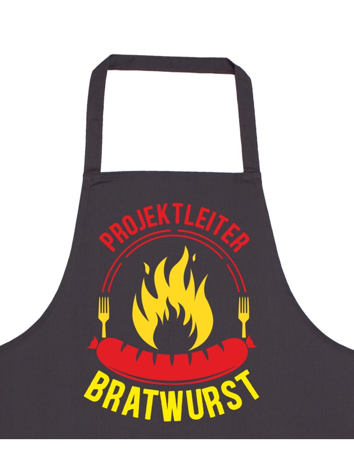 Projektleiter Bratwurst Grillschürze für Männer