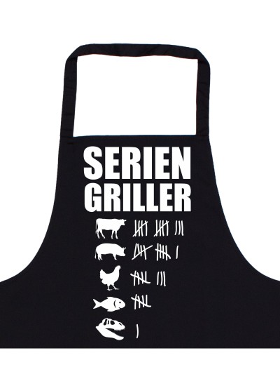 Seriengriller Grillschürze lustige Kochschürze für Männer