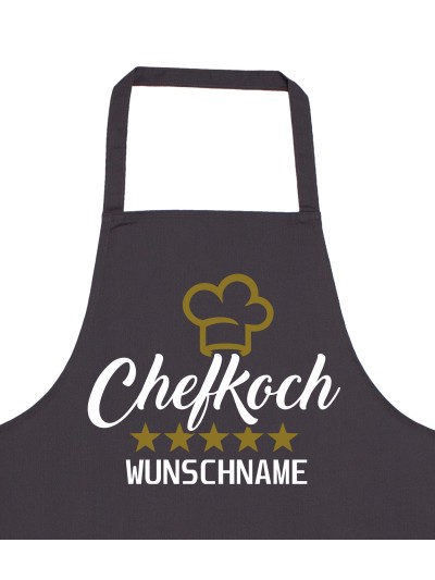 Chefkoch Grillschürze personalisierte Kochschürze für Männer