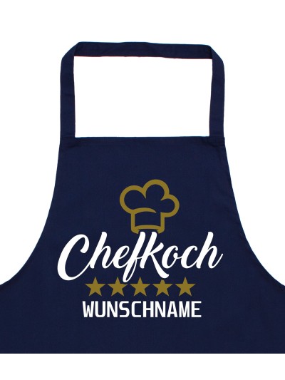 Chefkoch Grillschürze personalisierte Kochschürze für Männer