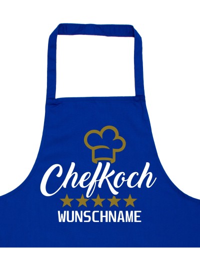 Chefkoch Grillschürze personalisierte Kochschürze für Männer