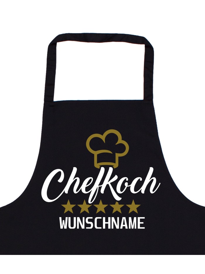 Chefkoch Grillschürze personalisierte Kochschürze für Männer