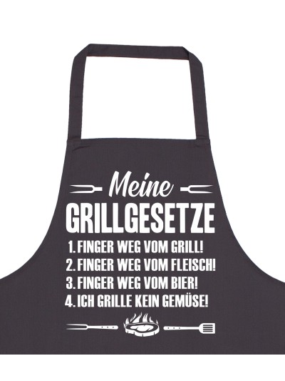 Meine Grillgesetze Grillschürze lustige Kochschürze für Männer