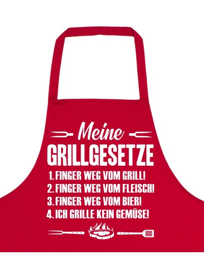 Meine Grillgesetze Grillschürze lustige Kochschürze für Männer