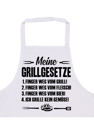 Meine Grillgesetze Grillschürze lustige Kochschürze für Männer