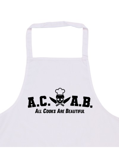 ACAB All Cooks Are Beautiful Grillschürze für Männer