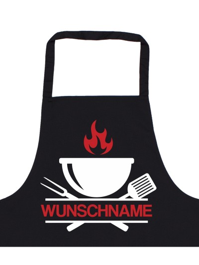 Grill Monogram Grillschürze personalisierte Kochschürze für Männer