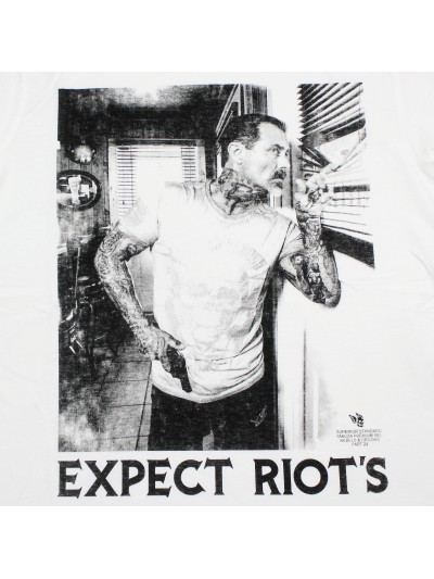 Yakuza Premium Expect Riots T-Shirt weiß YPS3617A