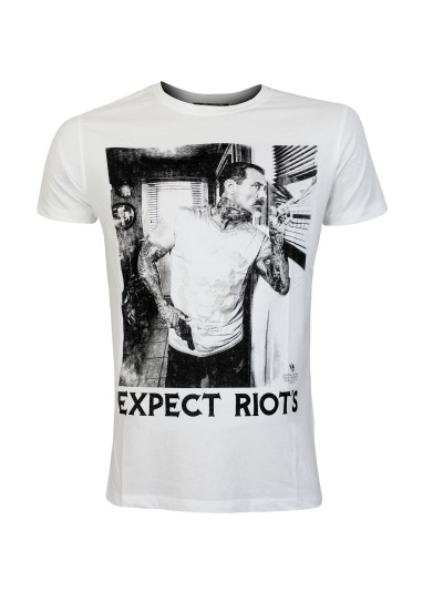 Yakuza Premium Expect Riots T-Shirt weiß YPS3617A