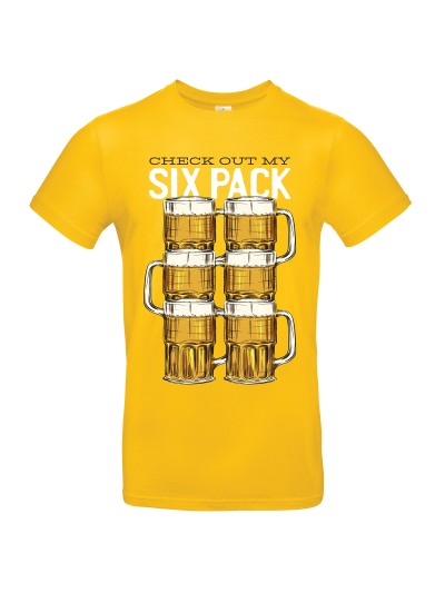 Herren T-Shirt Check out my Six Pack Bier | grobejungs.de