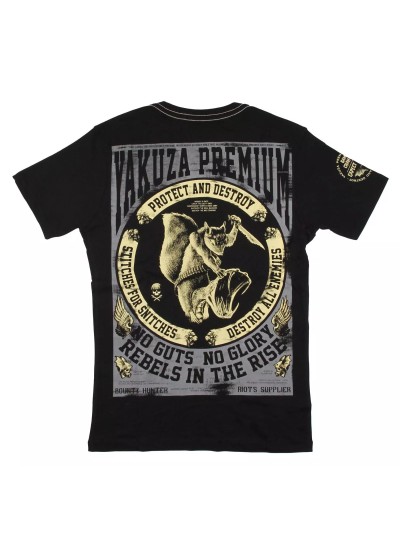 Yakuza Premium T-Shirt Squirrel YPS3013 Schwarz Herren