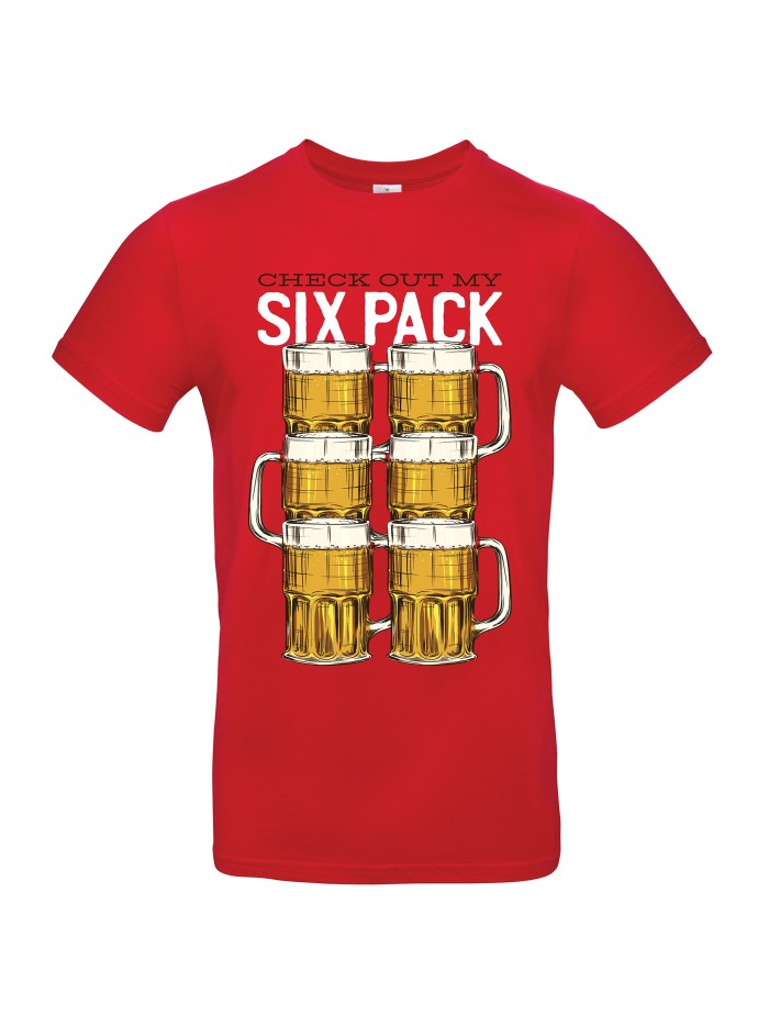 Herren T-Shirt Check out my Six Pack Bier | grobejungs.de