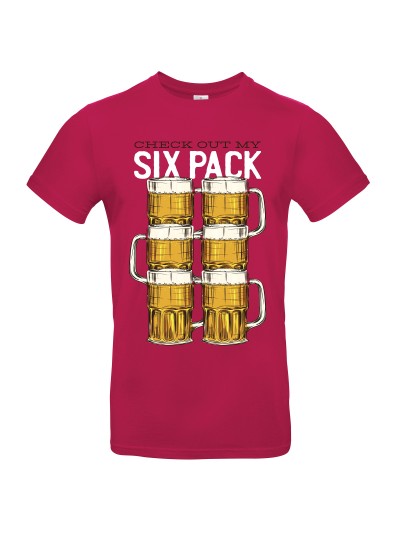 Herren T-Shirt Check out my Six Pack Bier | grobejungs.de