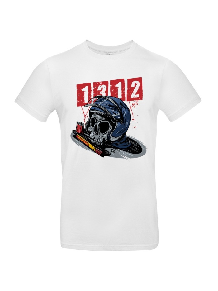 Herren T-Shirt Skeleton Helmet 1312 | grobejungs.de