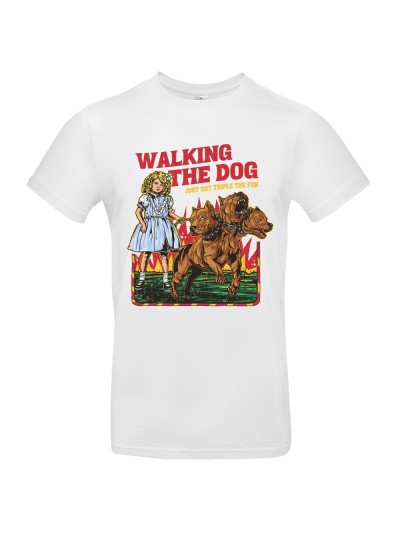 Herren T-Shirt Walking The Dog Steven Rhodes | grobejungs.de